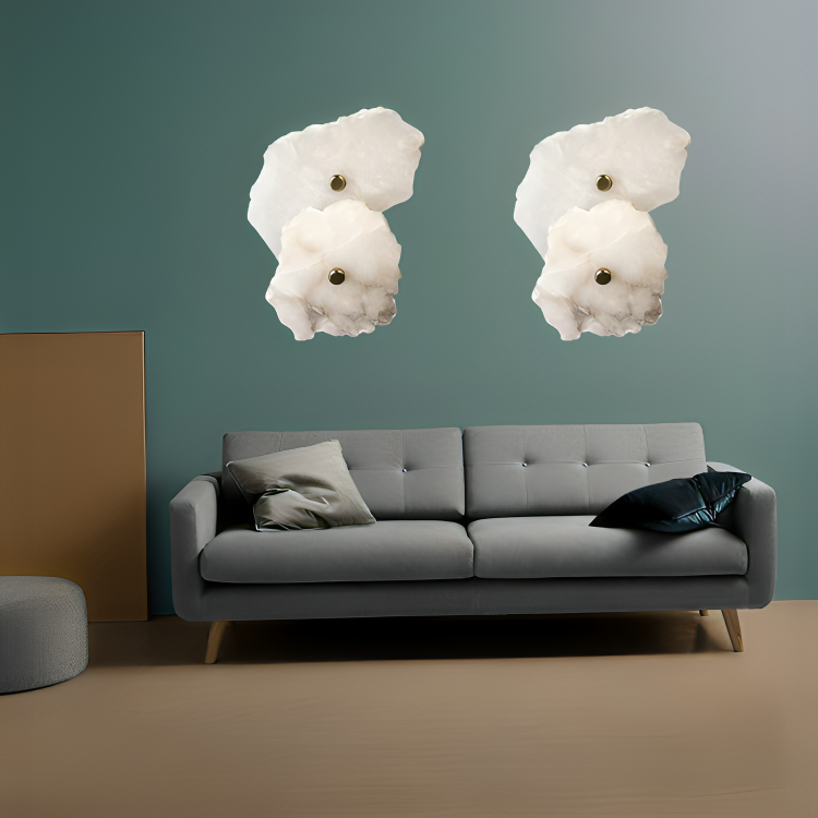 Light Natural Marble Linear Wall Light